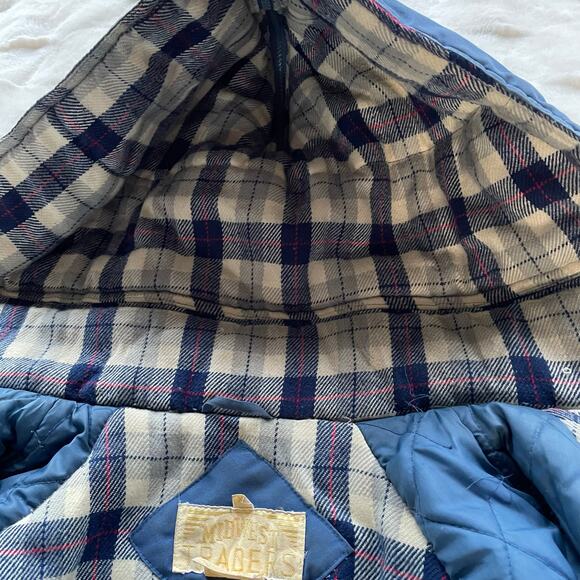 š„Vintage Midwest Traders Unisex Utility Retro Bomber Jacket Plaid Blanket lined - Picture 9 of 15